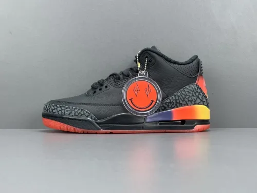 J Balvin x Jordan Air Jordan 3 Rio Retro Basketball Shoes Unisex Anti-Slip Sneakers