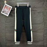 Gucci Classic Splicing Color Contrasting Pants Couple Embroidered Logo Pants