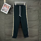 Gucci Classic Splicing Contrast Pants Couple Reflective Strip Ribbon Pants
