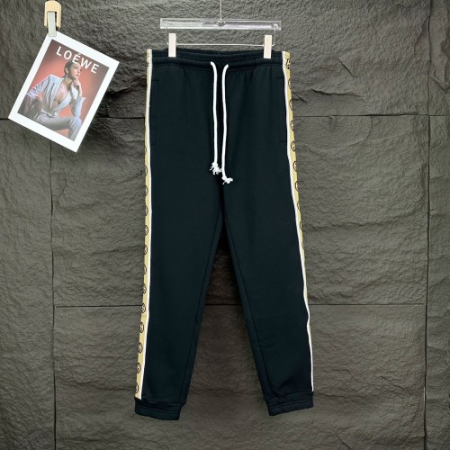 Gucci Classic Splicing Contrast Pants Couple Reflective Strip Ribbon Pants