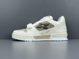 Louis Vuitton Trainer Fashion Low Casual Board Shoes Men Rhinestone Rendering Sneakers