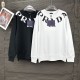 Prada New Fashion Collar Letter Round Neck Hoodie Couple Casual Sweatshirt