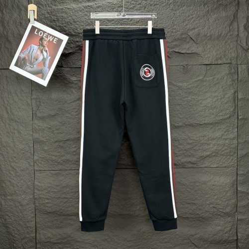 Gucci Classic Ribbed Pants Couple Embroidered Letter Logo Casual Pants