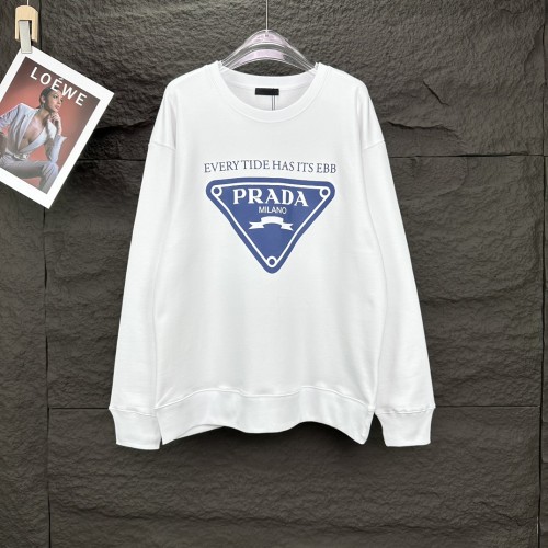 Prada New Letter Logo Couple Round Neck Sweatshirt Fashion Casual Sweatshirt