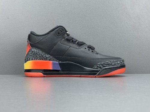 J Balvin x Jordan Air Jordan 3 Rio Retro Basketball Shoes Unisex Anti-Slip Sneakers