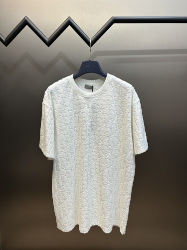 Dior Classic Full Jacquard Pattern Letter Towel Short Sleeve