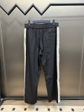 Louis Vuitton Embroidered Logo Flower Casual Straight Pants