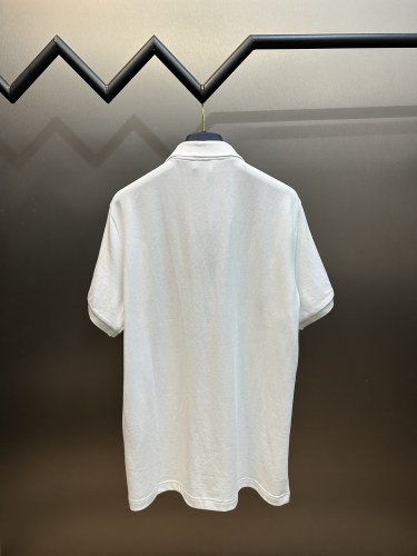 Dior Classic Icon Embroidered Polo Shirt Loose Casual Collar Short Sleeve