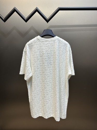 Dior Classic Full Jacquard Pattern Letter Towel Short Sleeve