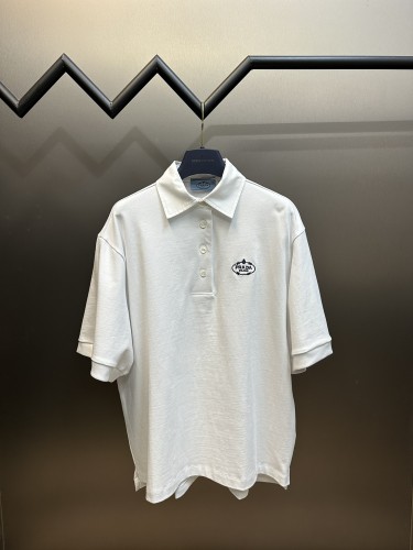 Prada Classic New Embroidered Polo Shirt