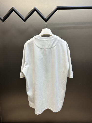Prada New 3D Logo Printed Short Sleeve Couple Casual Cotton T-shirt