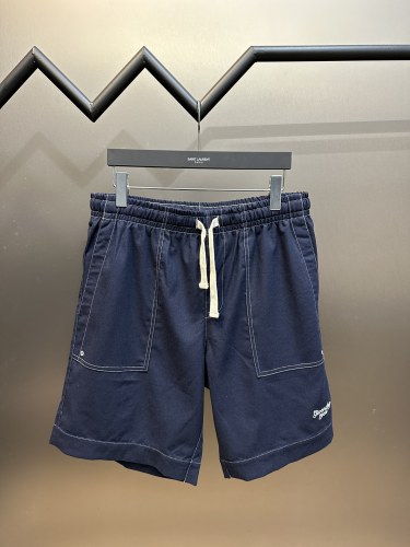 Givenchy Fashion Denim Linen Embroidered Logo Casual Shorts