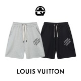Louis Vuitton Classic Simple Letter Logo Printed Shorts Unisex Casual Drawstring Sports Shorts