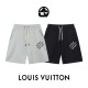Louis Vuitton Classic Simple Letter Logo Printed Shorts Unisex Casual Drawstring Sports Shorts