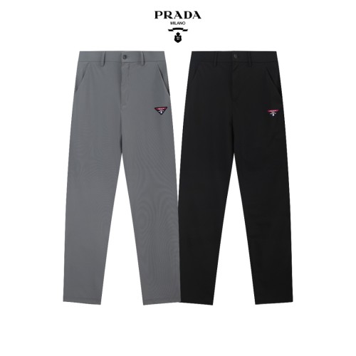 Prada Classic Thin Business Casual Fashion Ice Silk Pants