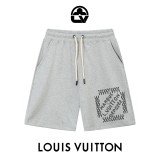 Louis Vuitton Classic Simple Letter Logo Printed Shorts Unisex Casual Drawstring Sports Shorts