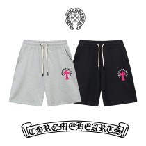 Chrome Hearts Classic Sanskrit Cross Printed Shorts Unisex Casual Drawstring Sports Shorts