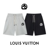 Louis Vuitton Classic Logo Printed Shorts Unisex Casual Drawstring Sports Shorts