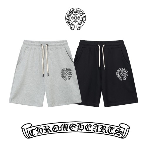 Chrome Hearts Classic Sanskrit Cross Printed Shorts Unisex Casual Drawstring Sports Shorts
