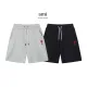 Ami Paris Classic Embroidered Smiling Face Shorts Unisex Casual Drawstring Sports Shorts