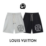 Louis Vuitton Classic Simple Letter Logo Printed Shorts Unisex Casual Drawstring Sports Shorts