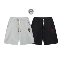 Chrome Hearts Classic Embroidered Cross Shorts Unisex Casual Drawstring Sports Shorts