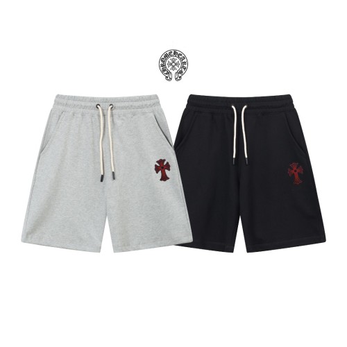 Chrome Hearts Classic Embroidered Cross Shorts Unisex Casual Drawstring Sports Shorts
