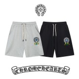 Chrome Hearts Fashion Colorful Cross Group Printed Shorts Unisex Casual Drawstring Sports Shorts