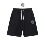 Chrome Hearts Classic Embroidered Horseshoe Cross Shorts Unisex Casual Drawstring Sports Shorts