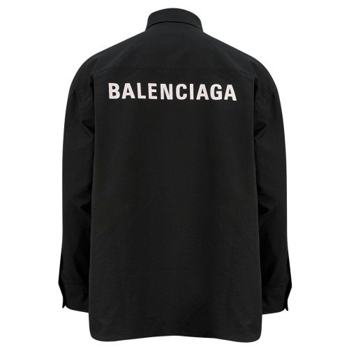 Balenciaga Classic New Logo Printed Shirt Jacket
