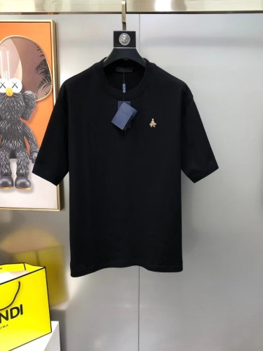 Prada Fashion Printed Round Neck Short Sleeve Couple Oversize Casual T-shirt