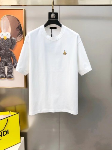 Prada Fashion Printed Round Neck Short Sleeve Couple Oversize Casual T-shirt