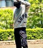 Supreme Nike Arc Crewneck Pullover Letter Embroidered PATCH Logo Sweatshirts