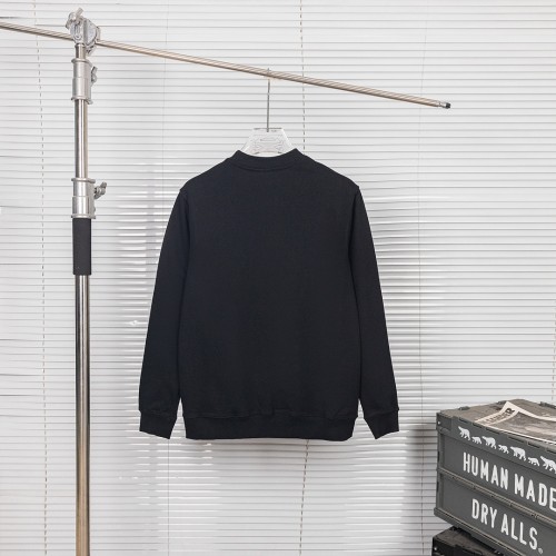 Burberry Autumn New Oak Leaf Letter Printed Round Neck Hoodie Unisex Loose Sweatshirt