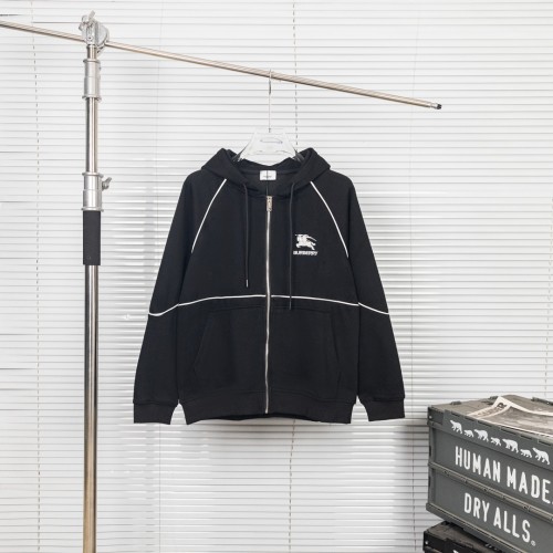 Burberry Classic Couple War Horse Embroidered Logo Casual Coat