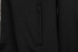 Prada New Couple Triangle Logo Splicing Stand Up Collar Jacket Casual Jacket