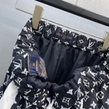 Louis Vuitton Fashion Embroidered Logo Contrast Coat Unisex Casual Sports Set