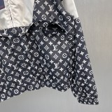 Louis Vuitton Fashion Embroidered Logo Contrast Coat Unisex Casual Sports Set