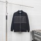 Prada New Couple Triangle Logo Splicing Stand Up Collar Jacket Casual Jacket