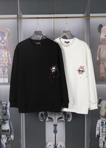 Chrome Hearts Fashion Color Handmade Graffiti Hand drawn Round Neck Hoodie