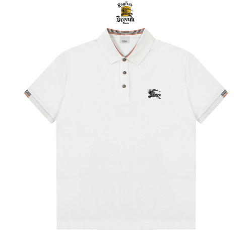 Burberry New Classic Striped War Horse Printed Polo Shirt