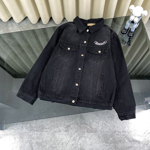 Burberry Classic Couple War Horse Logo Letter Embroidered Casual Cowboy Coat