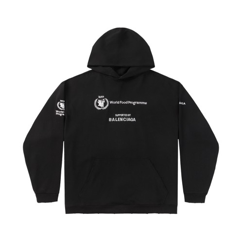 Balenciaga Street Logo Printed Hoodie Couple Casual Loose Sweatshirt
