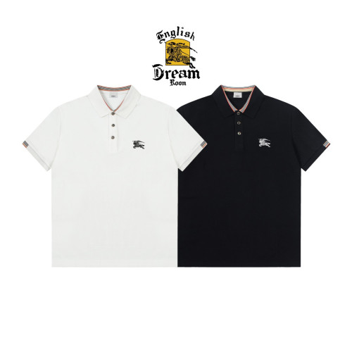 Burberry New Classic Striped War Horse Printed Polo Shirt