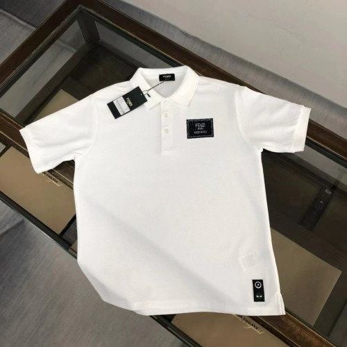Fendi Fashion New Men's Short sleeved Collar Polo Shirt