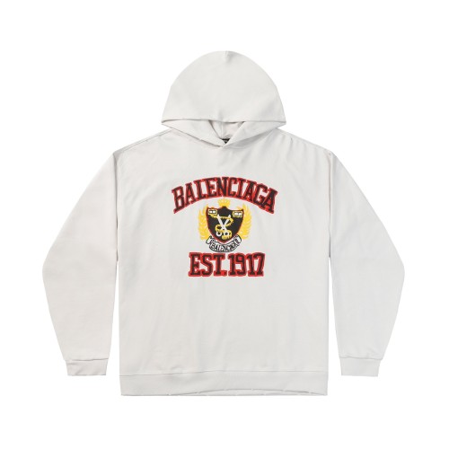 Balenciaga Street Hole Logo Printed Hoodie Couple Casual Loose Sweatshirt