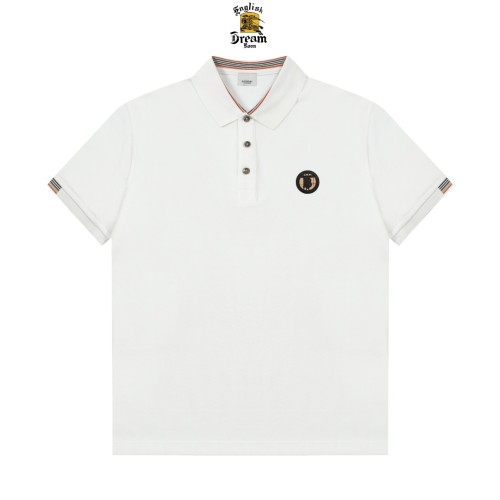 Burberry New Exquisite Stripe Logo Flip Collar Polo Shirt