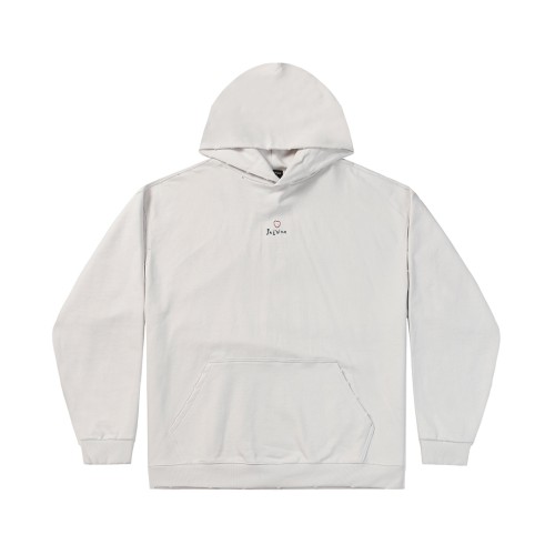 Balenciaga Fashion Hole Embroidered Hoodie Sweatshirt Couple Oversize Casual Sweatshirt
