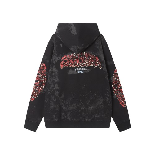 Balenciaga High Street Graffiti Printed Hoodie Couple Casual Loose Sweatshirt