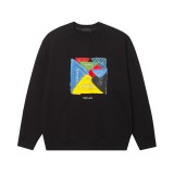 Prada Logo Printed Hoodie Unisex Oversize Round Neck Sweatshirt